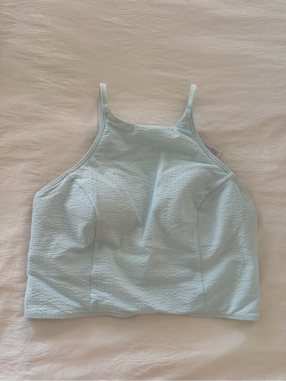 lululemon athletica light blue women’s swim top